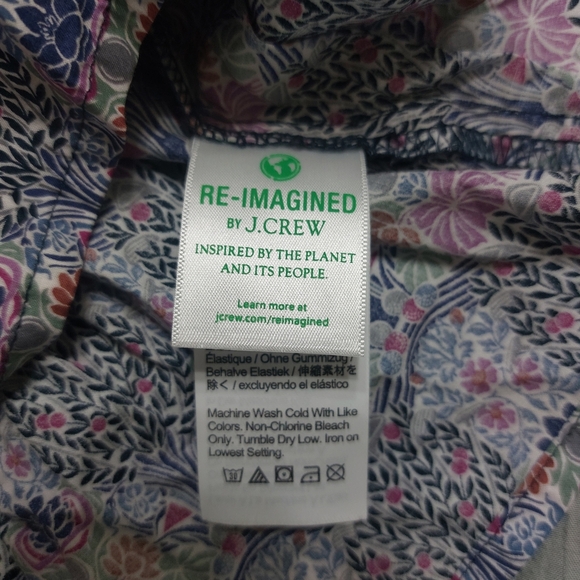 J. Crew Floral Puff Sleeve Blouse - Picture 5 of 6